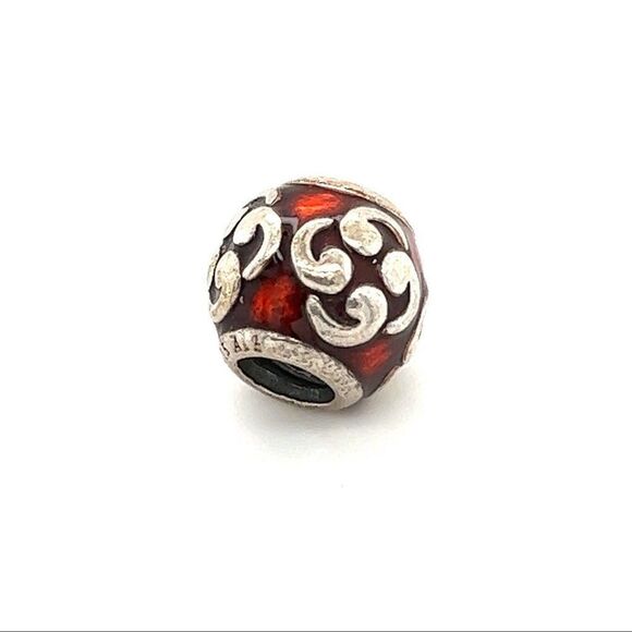 Pandora Red Scroll Charm - Picture 3 of 3